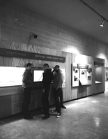 Interior of the Zion Museum space with visitors looking at exhibits.