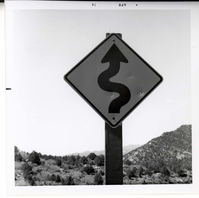 Winding road ahead in Kolob Canyon.