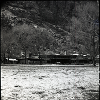 Main building at Zion Lodge for 1975 Environmental Impact Statement (EIS).