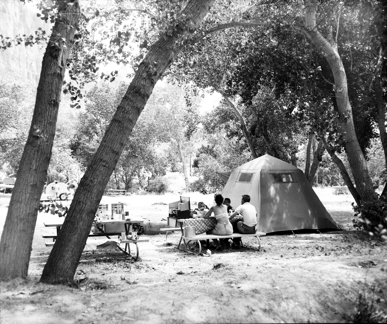 Visitor use of South Campground.