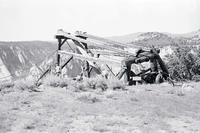 Remnants of the Cable Works at the top of the mountain.