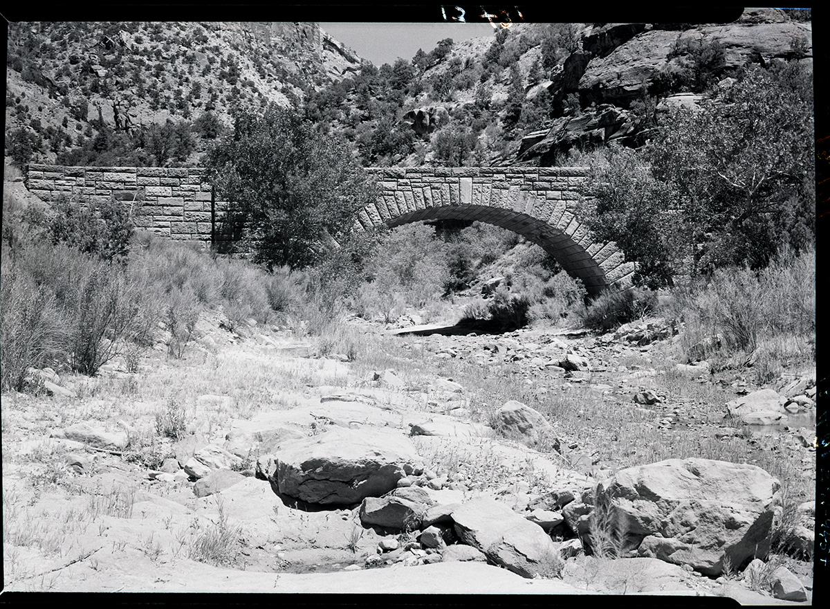 The Pine Creek Bridge.