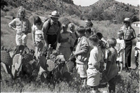 BW Photos of Junior Ranger Activities in Zion.