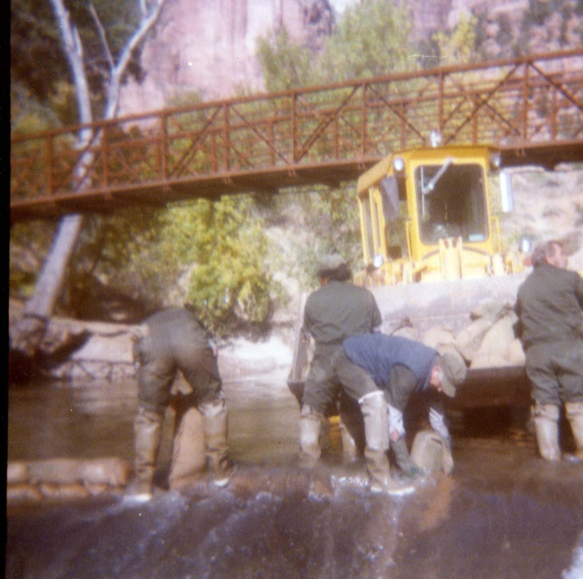 Color photos of the Birch Creek Spillway construction and/ or modification.