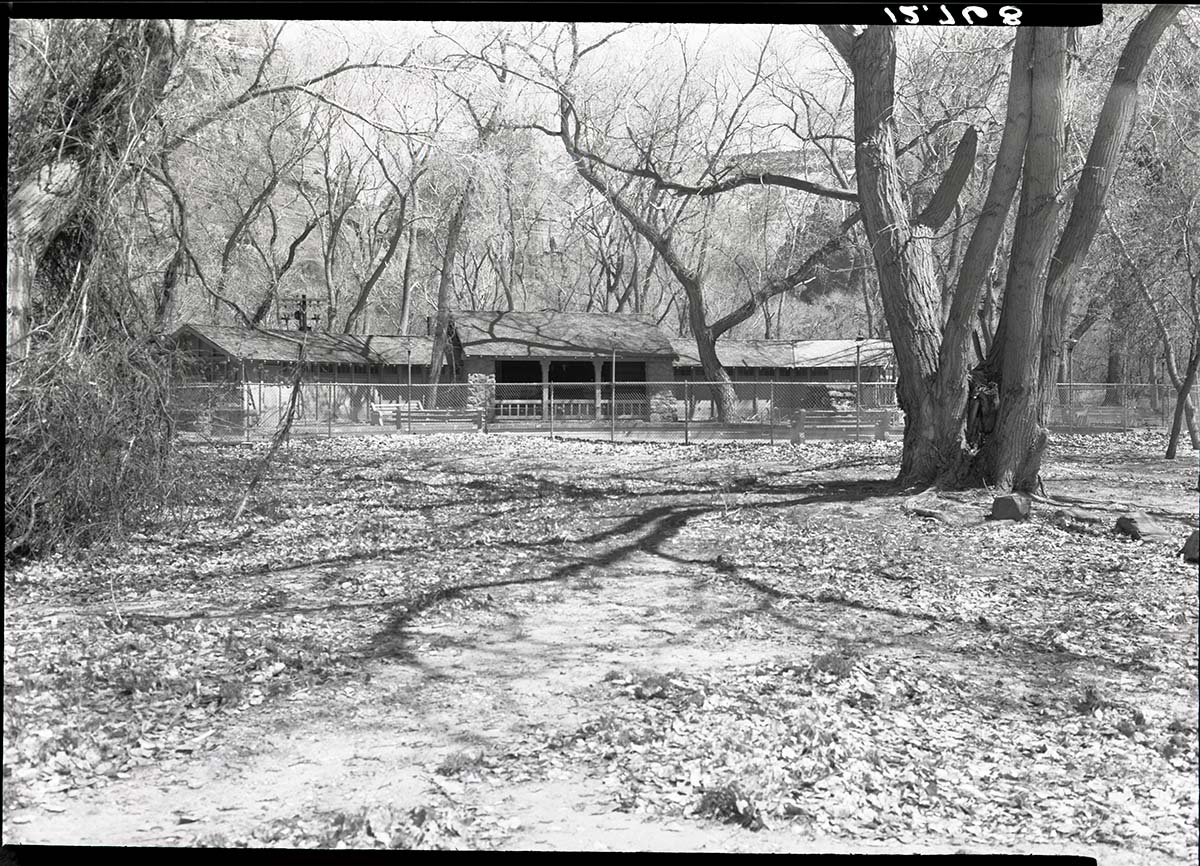 Swimming pool at Zion Lodge.