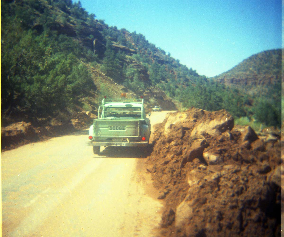 Color Photos of flood damage from the 1972 flood.