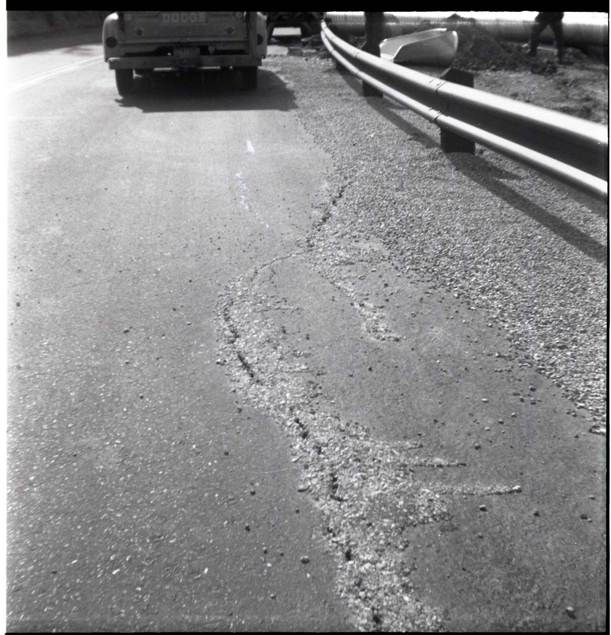 BW photos of rock slides in Kolob Canyons - 2x2.