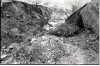 BW Photos of the damage from the Oak Creek flash flood of 1989.