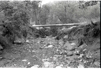 BW Photos of the damage from the Oak Creek flash flood of 1989.
