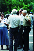 Color Photos of the official launch of the Zion shuttle system- same day as the new visitor center opening.