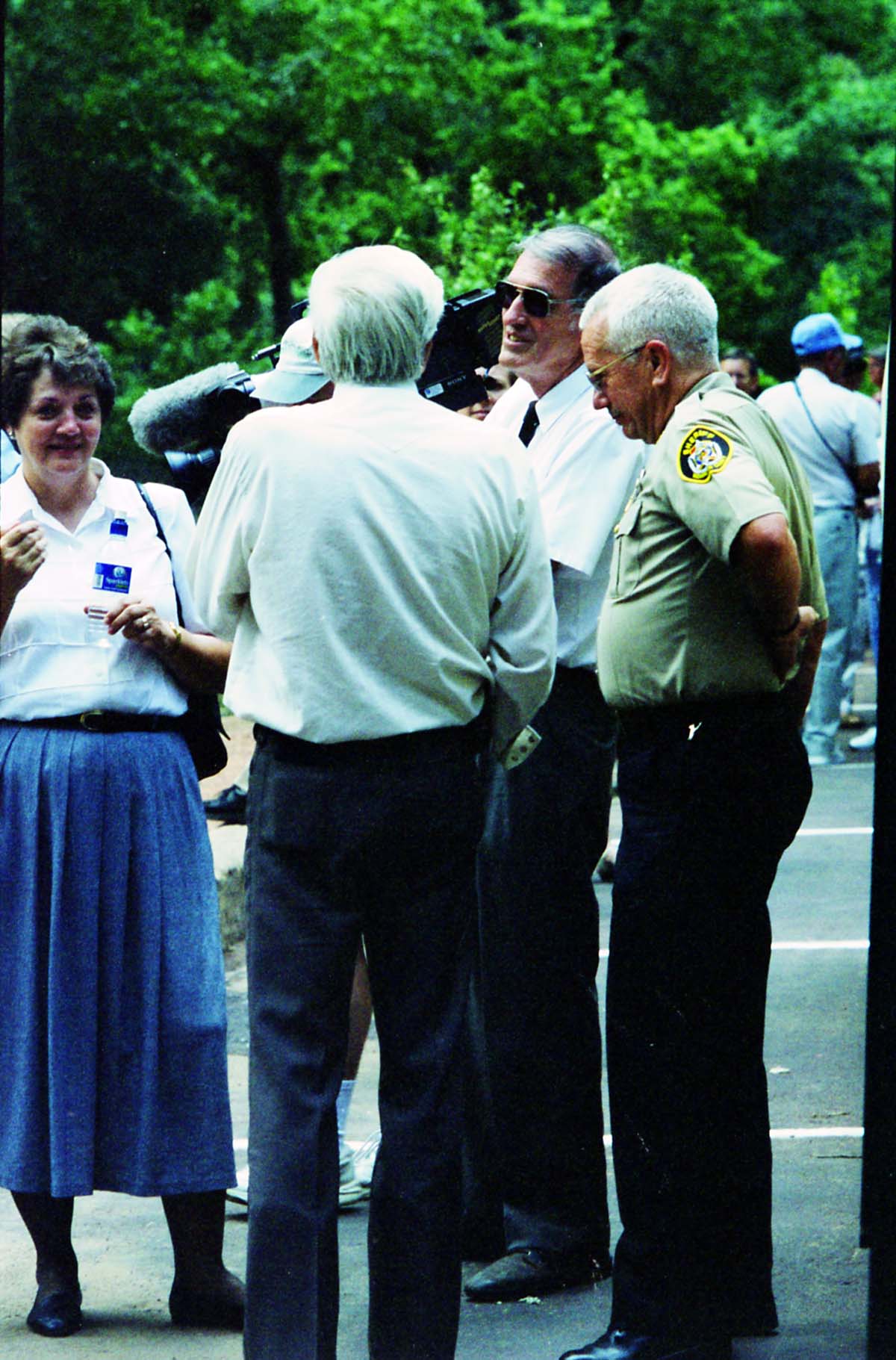 Color Photos of the official launch of the Zion shuttle system- same day as the new visitor center opening.