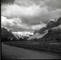 BW Photo of flood damage from 1966 flood.