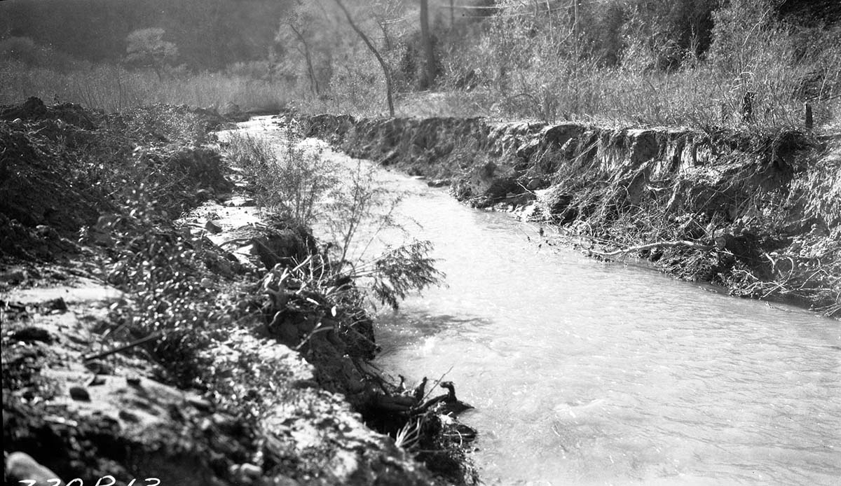 Channel change #1, note depth cut.