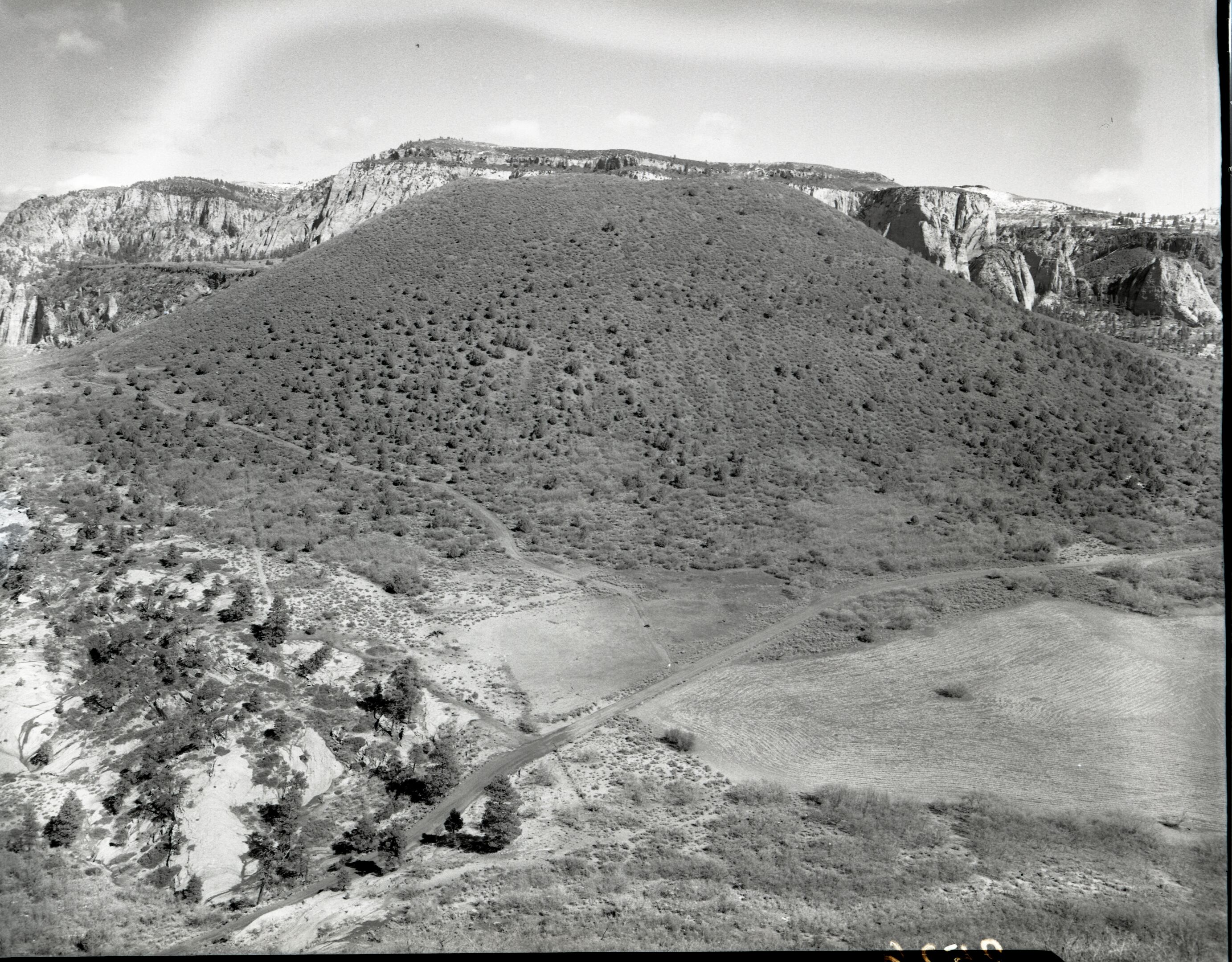 View looking north from Spendlove Knoll at Firepit Knoll and Job's Head for boundary change.