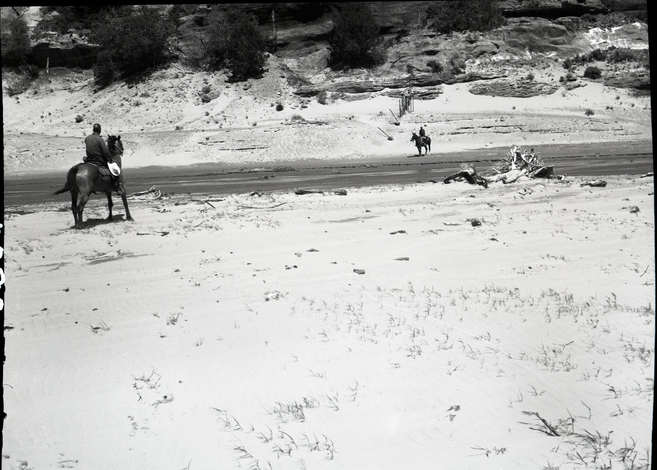 Inspection trip into Kolob area with eroded private road leading into Hop Valley.