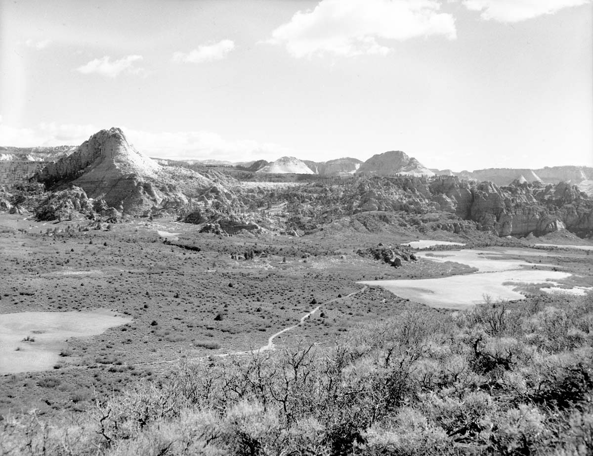 View from Spendlove Knoll looking east, Guardian Angels near south east corner of Kolob section.