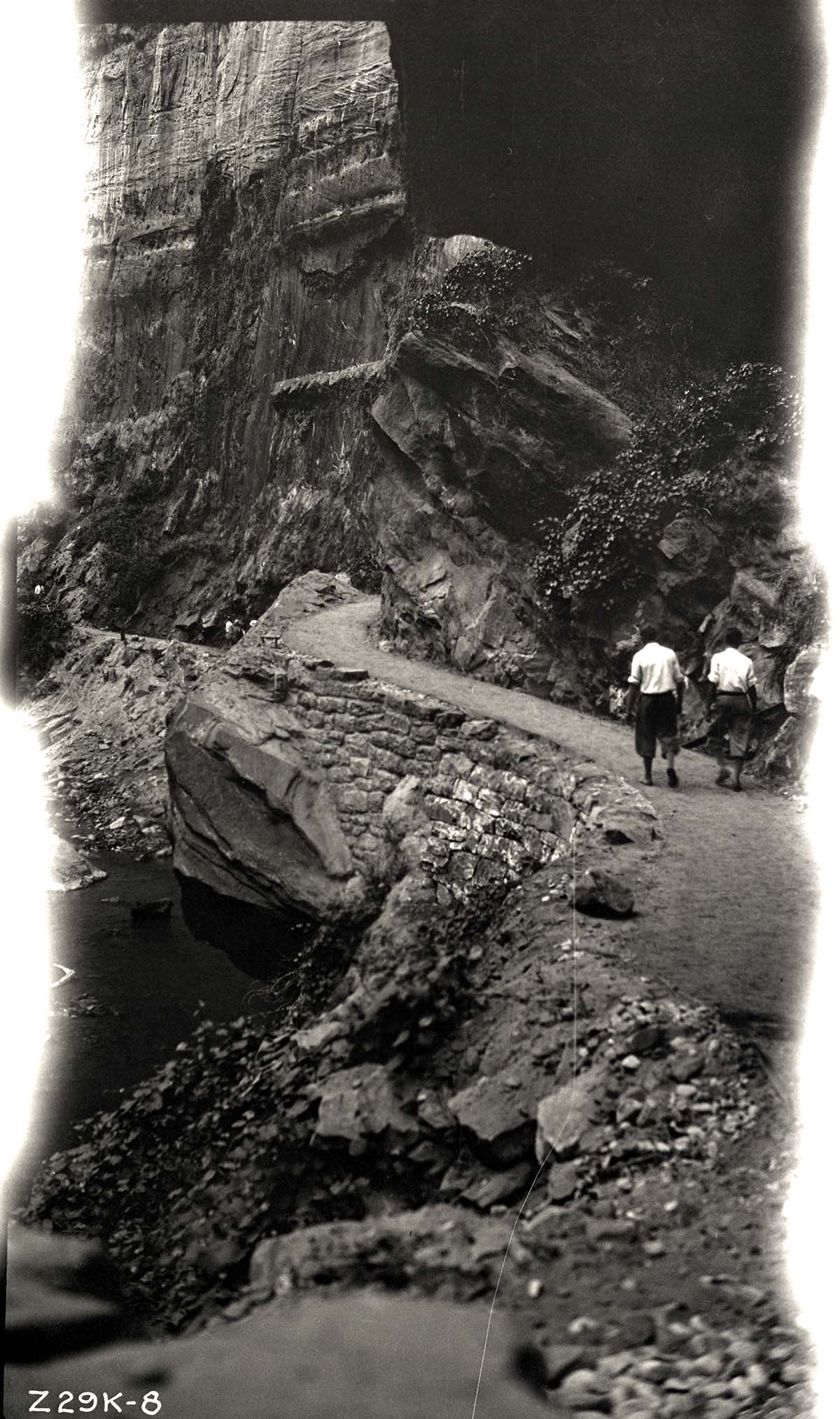 Narrows Trail construction, view of the completed trail.