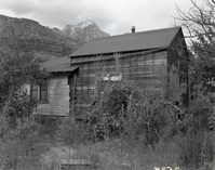 Rhoda Crawford property east of Virgin River, south of park entrance; appraisal of property pending government purchase.