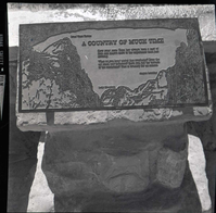 BW Photos of trailside exhibits.