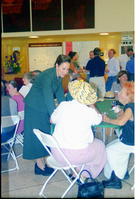 Color Photos of the opening celebration for the new visitor center - Same day as the official shuttle launch.