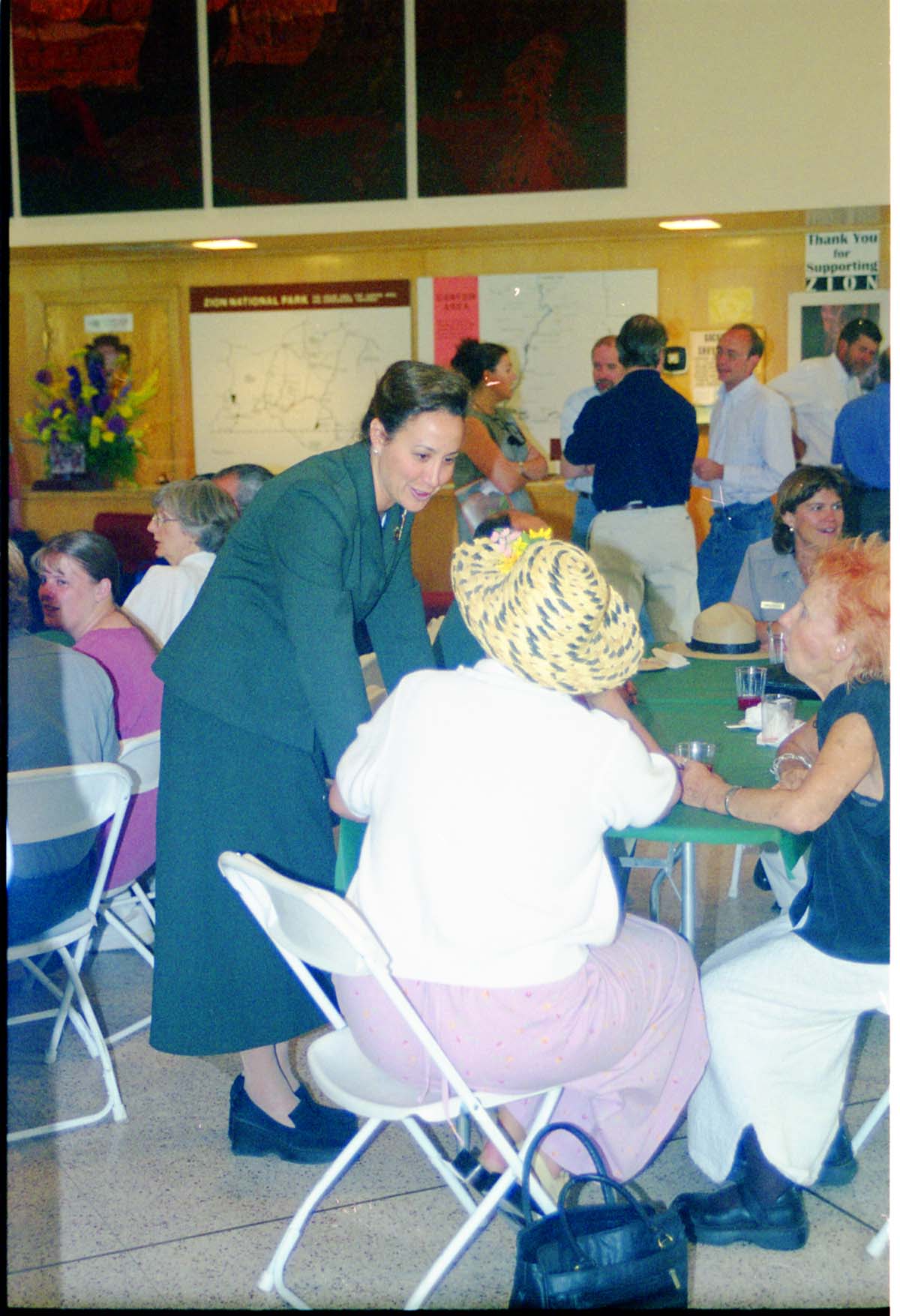 Color Photos of the opening celebration for the new visitor center - Same day as the official shuttle launch.