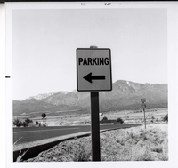 Parking' sign near Kolob Canyon.