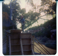 Arrival and emplacement of three new footbridges in Zion Canyon.
