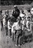 BW Photos of Junior Ranger Activities in Zion.