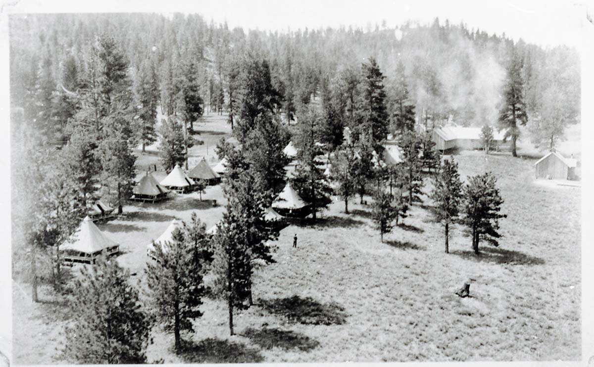 BW Photos of the Bryce Canyon Civilian Conservation Corps (CCC) camp.