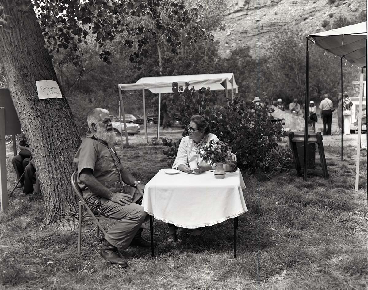 BW Photos of visitors, presenters, and activities at the folk life festival.
