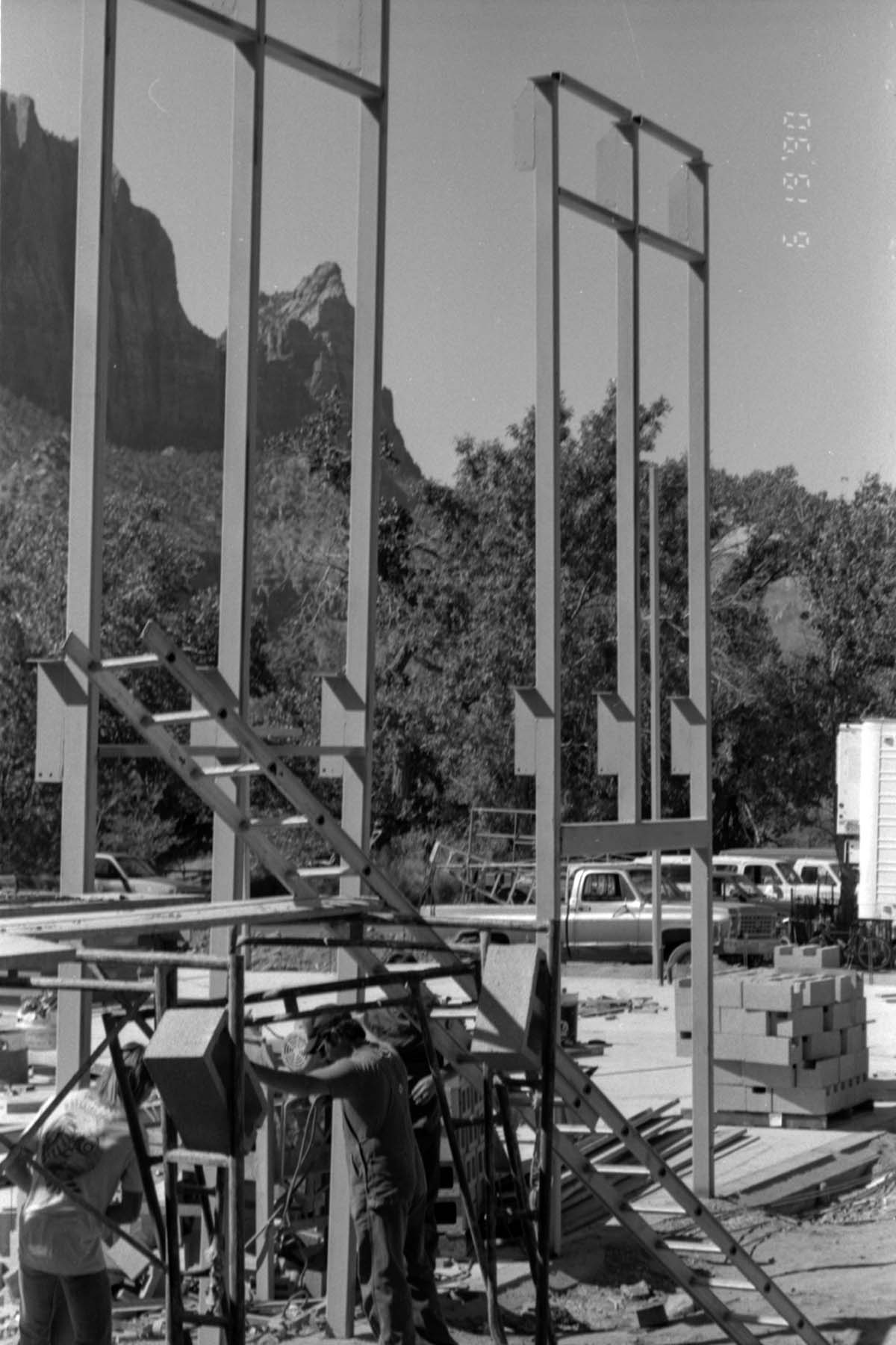 Construction of headquarters addition.