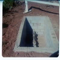 The Springdale water pipeline during construction.