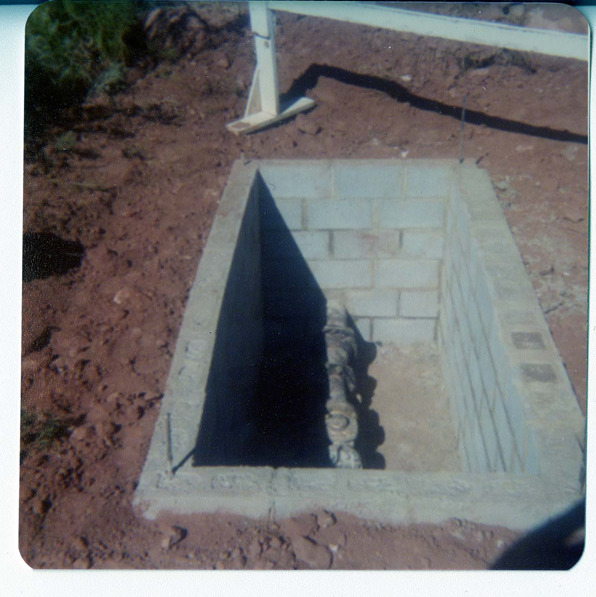 The Springdale water pipeline during construction.