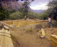 The construction of the Wiley Spring water vault.