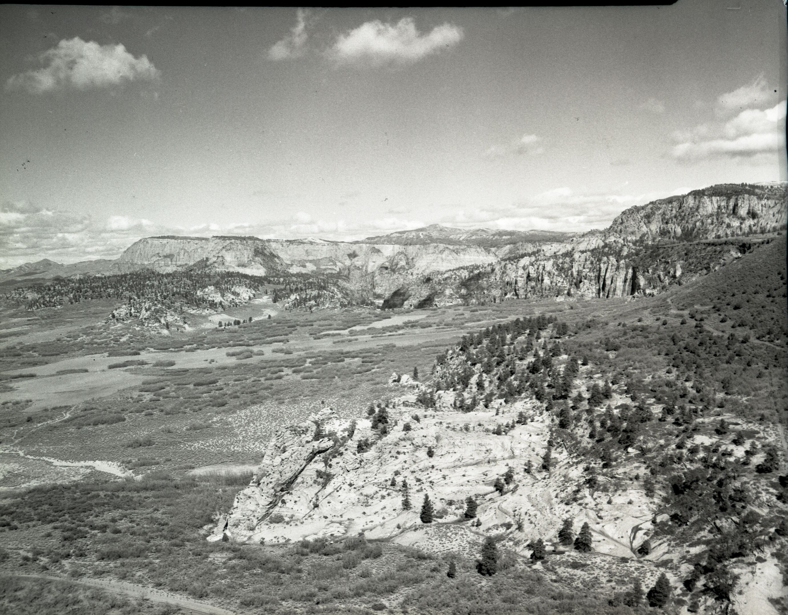 View looking northwest from Spendlove Knoll for boundary change.