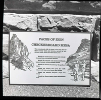 BW Photos of trailside exhibits.