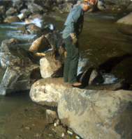 Color photos of the Birch Creek Spillway construction and/ or modification.