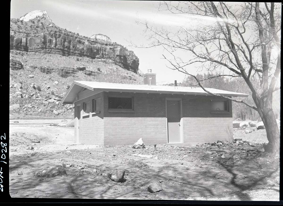 Comfort station in South Campground, Building 138.