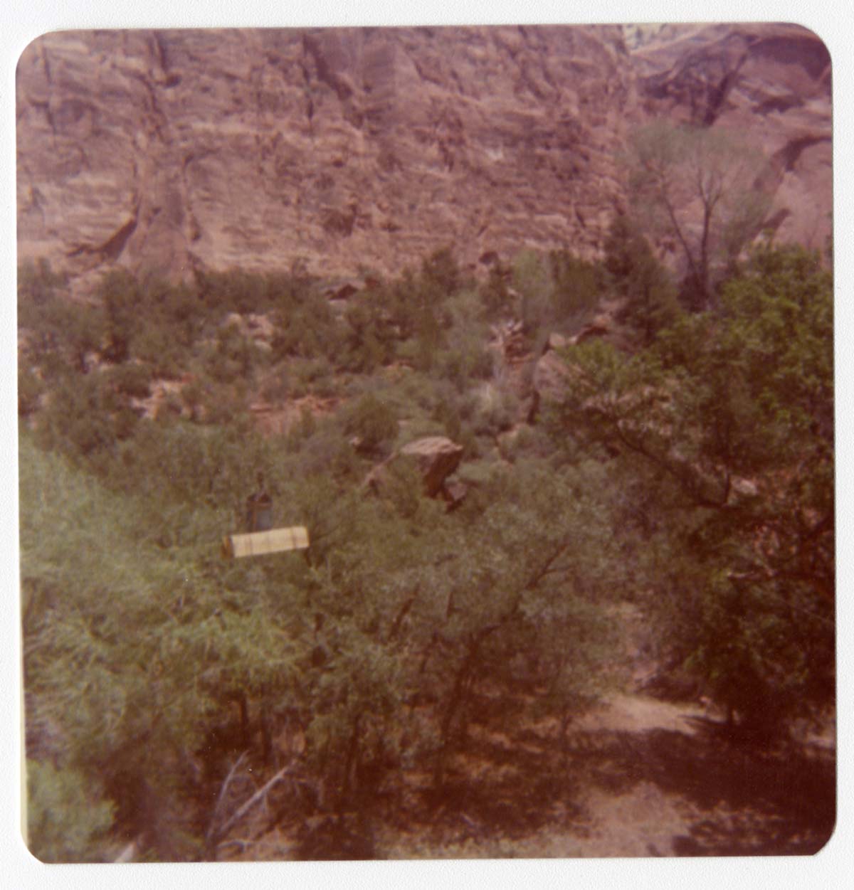 Construction equipment for Wiley Tank being transported on tramline.