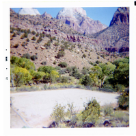 Maintenance compound from hillside above.