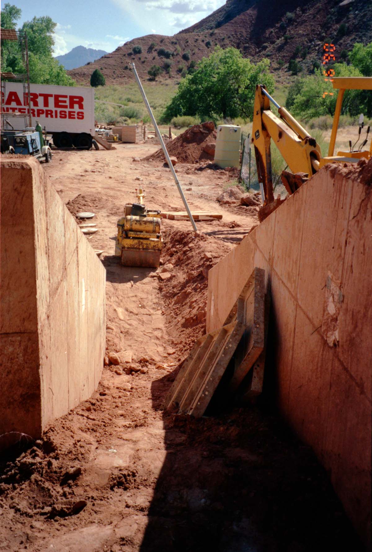 Construction of headquarters addition.