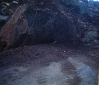 Color Photo of a rock slide along State Route 9 (SR-9).
