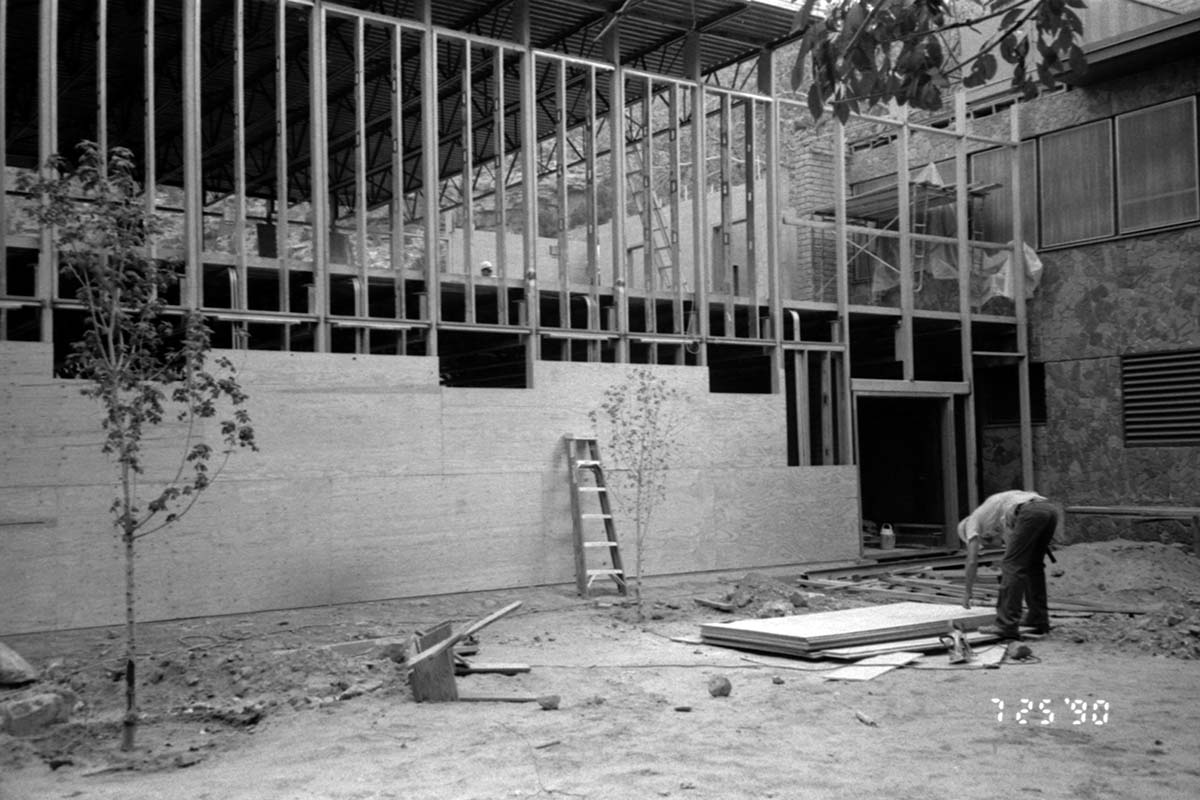 Construction of headquarters addition.