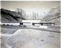 Mission 66 Visitor Center and Museum - east elevation.