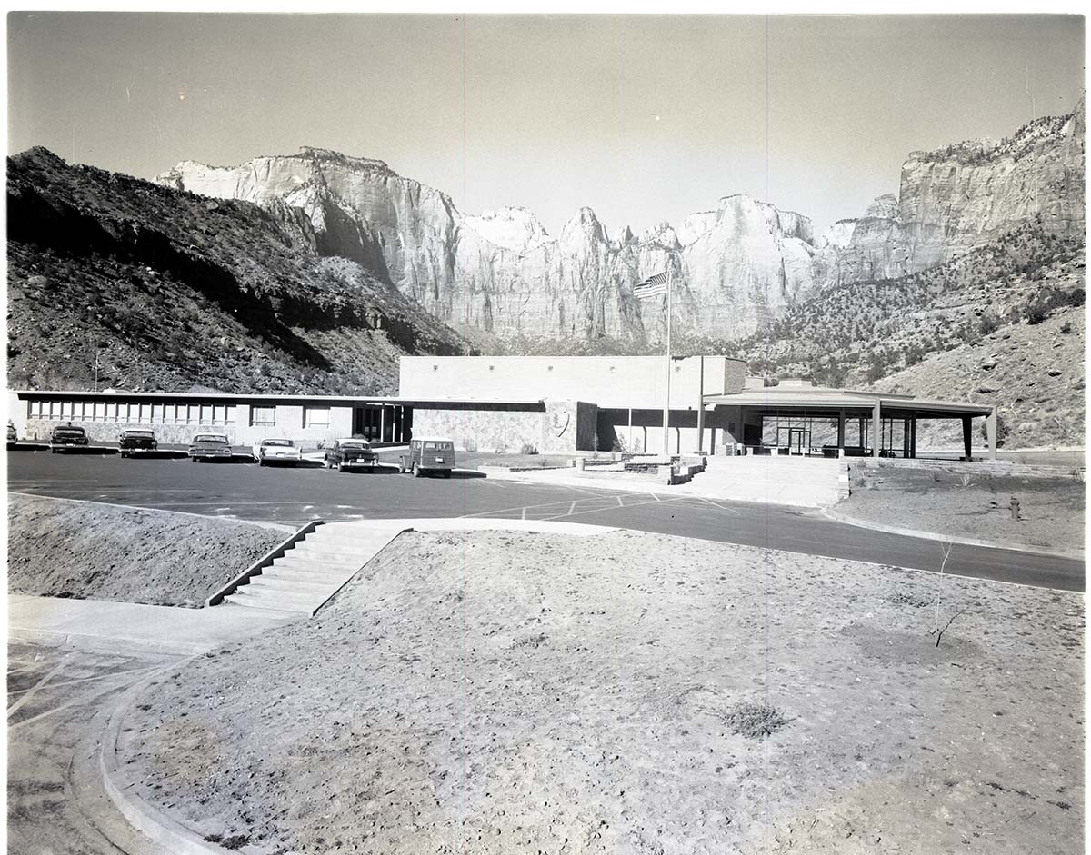 Mission 66 Visitor Center and Museum - east elevation.