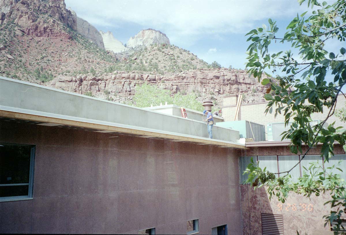 Construction of headquarters addition.