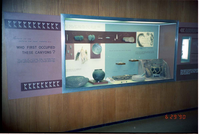 Color Photos of the old visitor center exhibits.