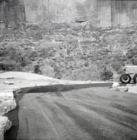 Road work on the Great White Throne parking area.