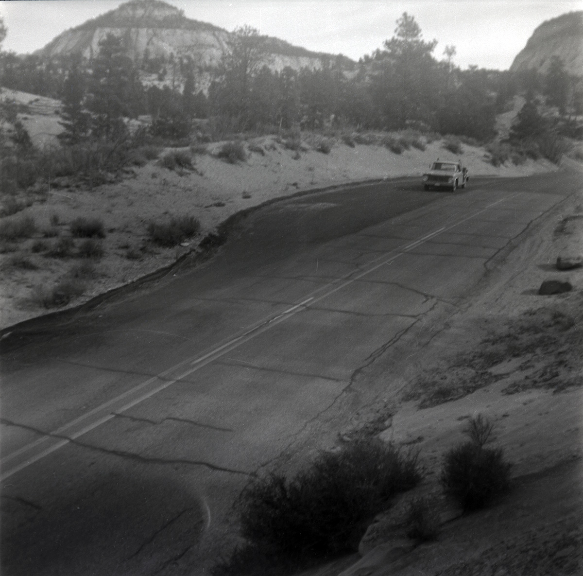 East side road repair and turn out construction.