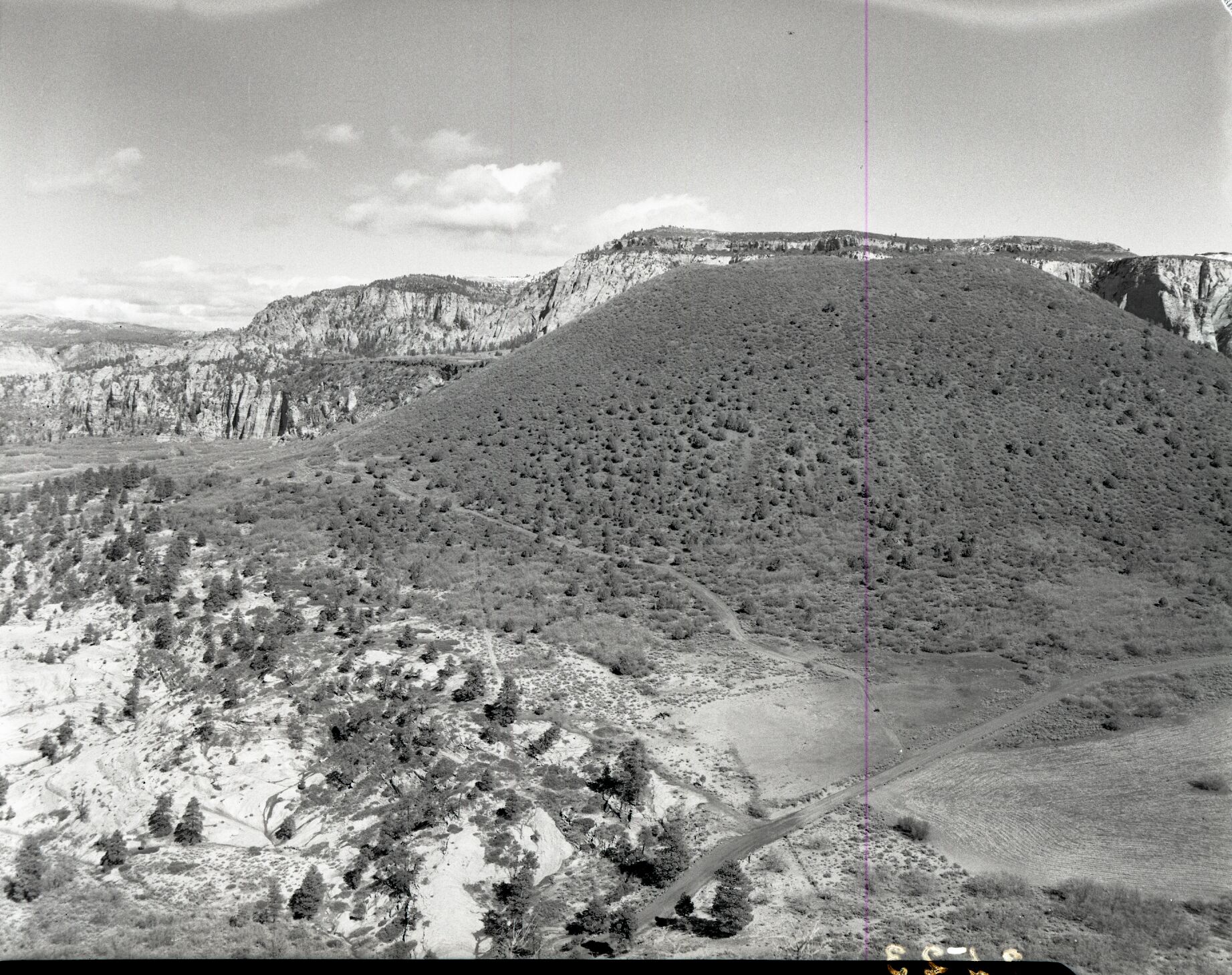 View looking northeast from Spendlove Knoll, for boundary change.